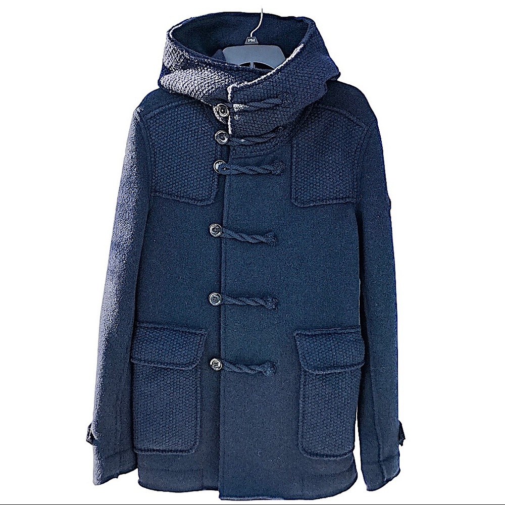 Gas Jeans Men’s Wool Parka Navy Blue Size M